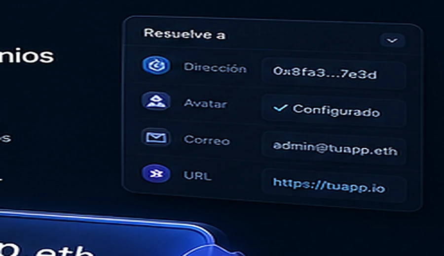 Utiliza dominios ENS